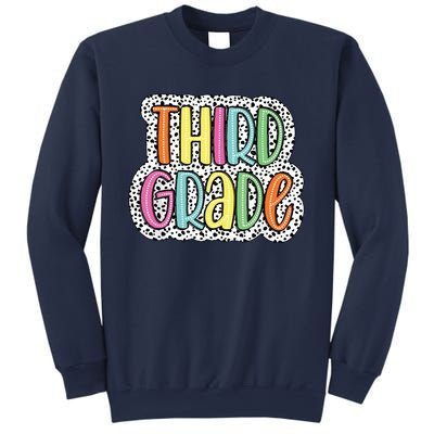 Third Grade Dalmatian Dots 3rd Dream Team Back To School Sweatshirt