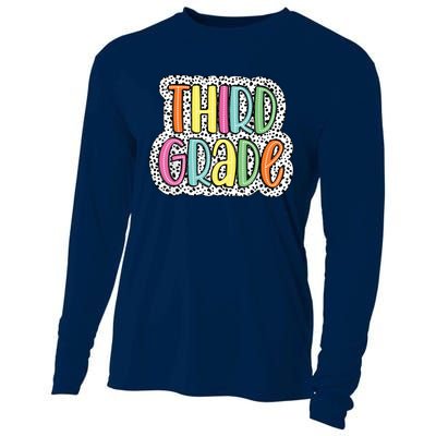 Third Grade Dalmatian Dots 3rd Dream Team Back To School Cooling Performance Long Sleeve Crew