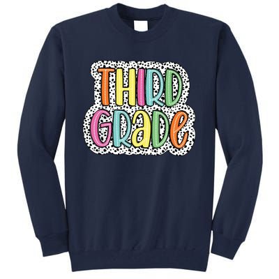 Third Grade Dalmatian Dots 3rd Dream Team Back To School Tall Sweatshirt