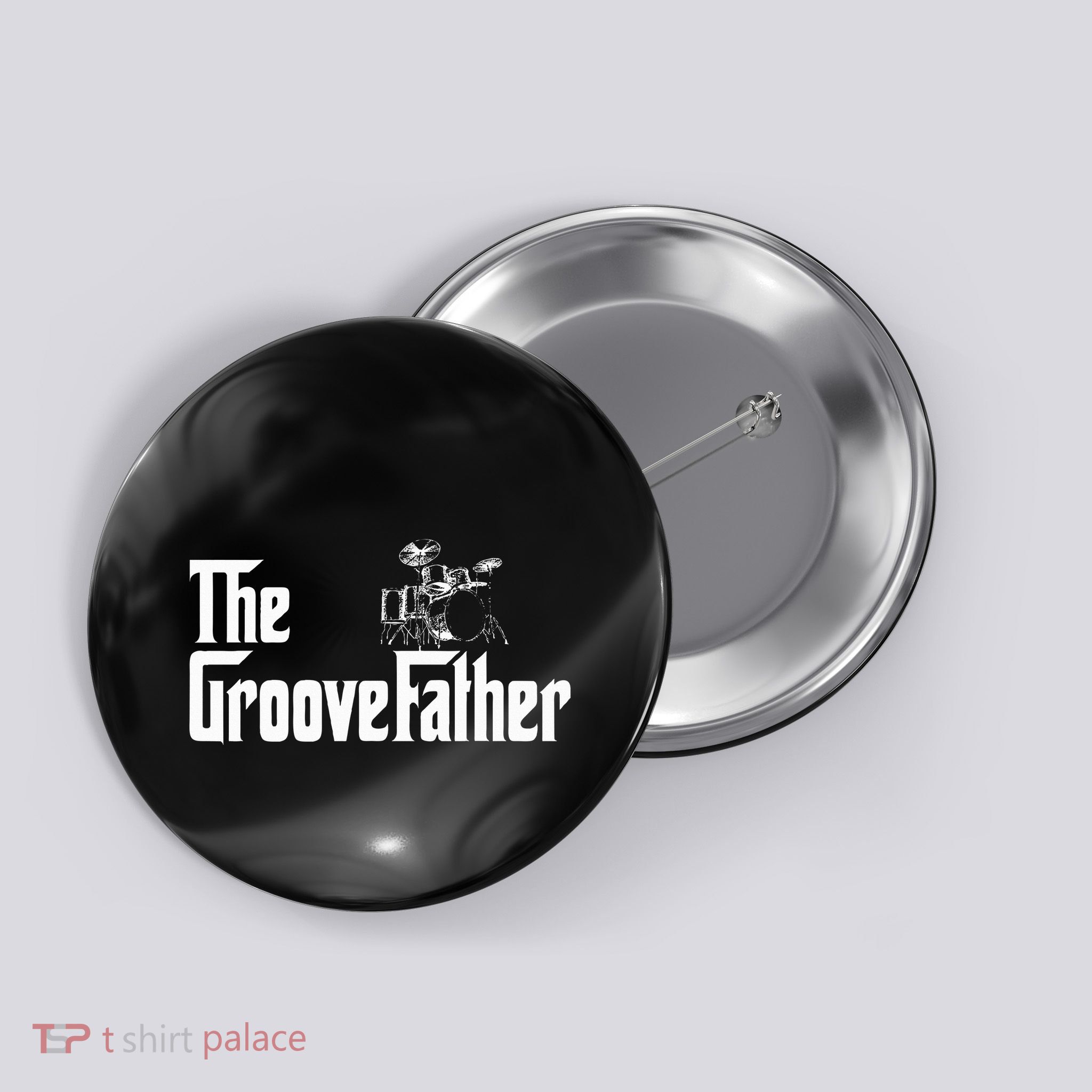 The Groovefather Drummer Drummer Dad Button