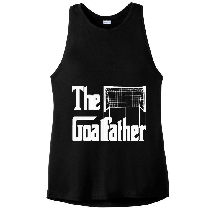 The Goalfather Dad Soccer Goalkeeper Goalie Coach Footballer Ladies PosiCharge Tri-Blend Wicking Tank
