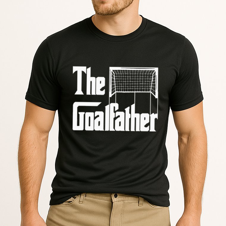 The Goalfather Dad Soccer Goalkeeper Goalie Coach Footballer Cooling Performance Crew T-Shirt