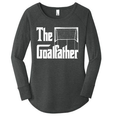 The Goalfather Dad Soccer Goalkeeper Goalie Coach Footballer Women's Perfect Tri Tunic Long Sleeve Shirt