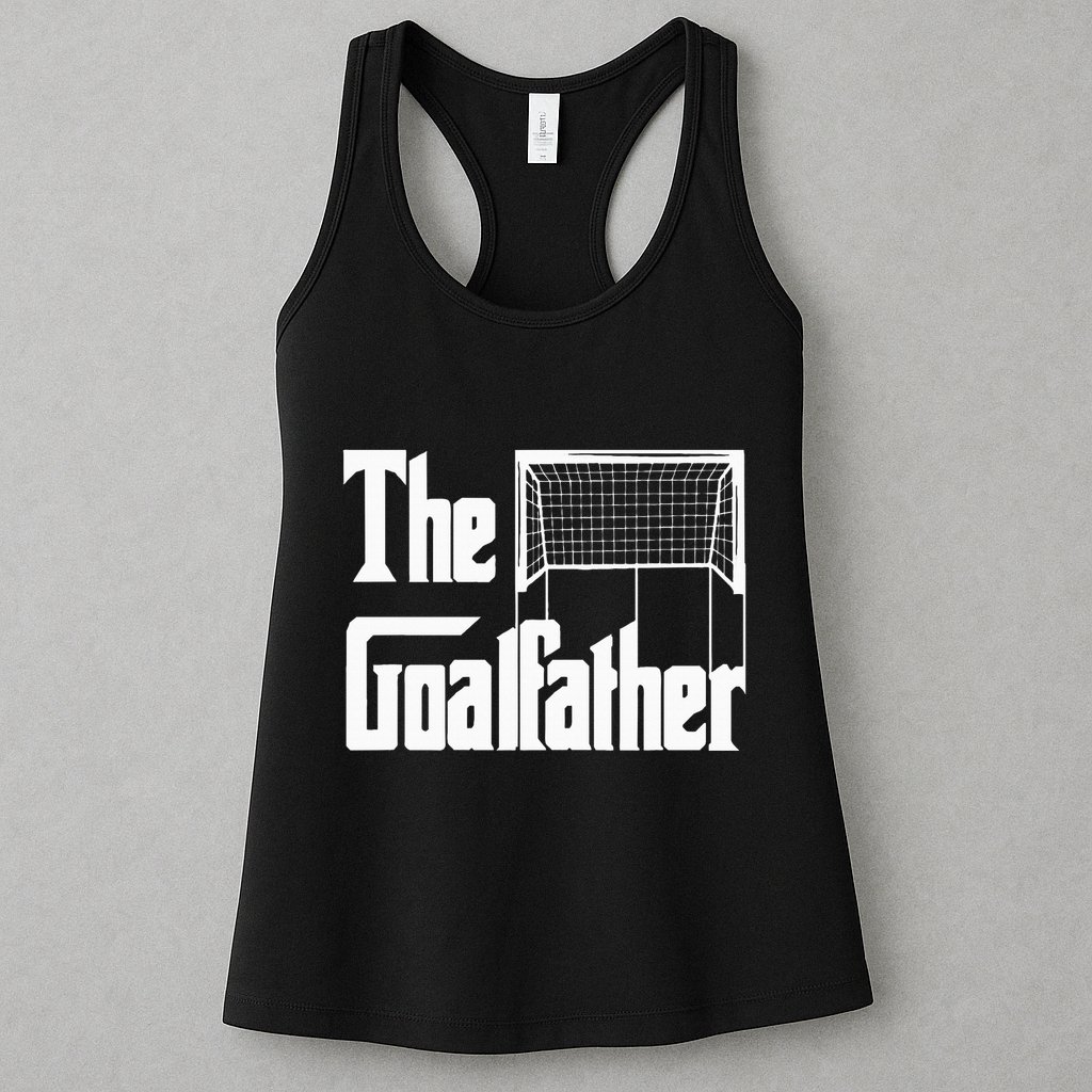 The Goalfather Dad Soccer Goalkeeper Goalie Coach Footballer Womens Tank Top