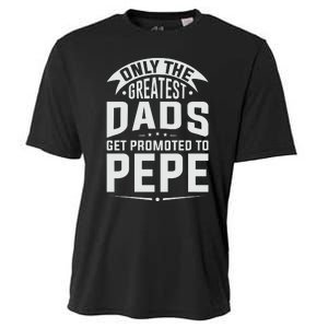 The Greatest Dads Get Promoted To Pepe Grandpa Cooling Performance Crew T-Shirt