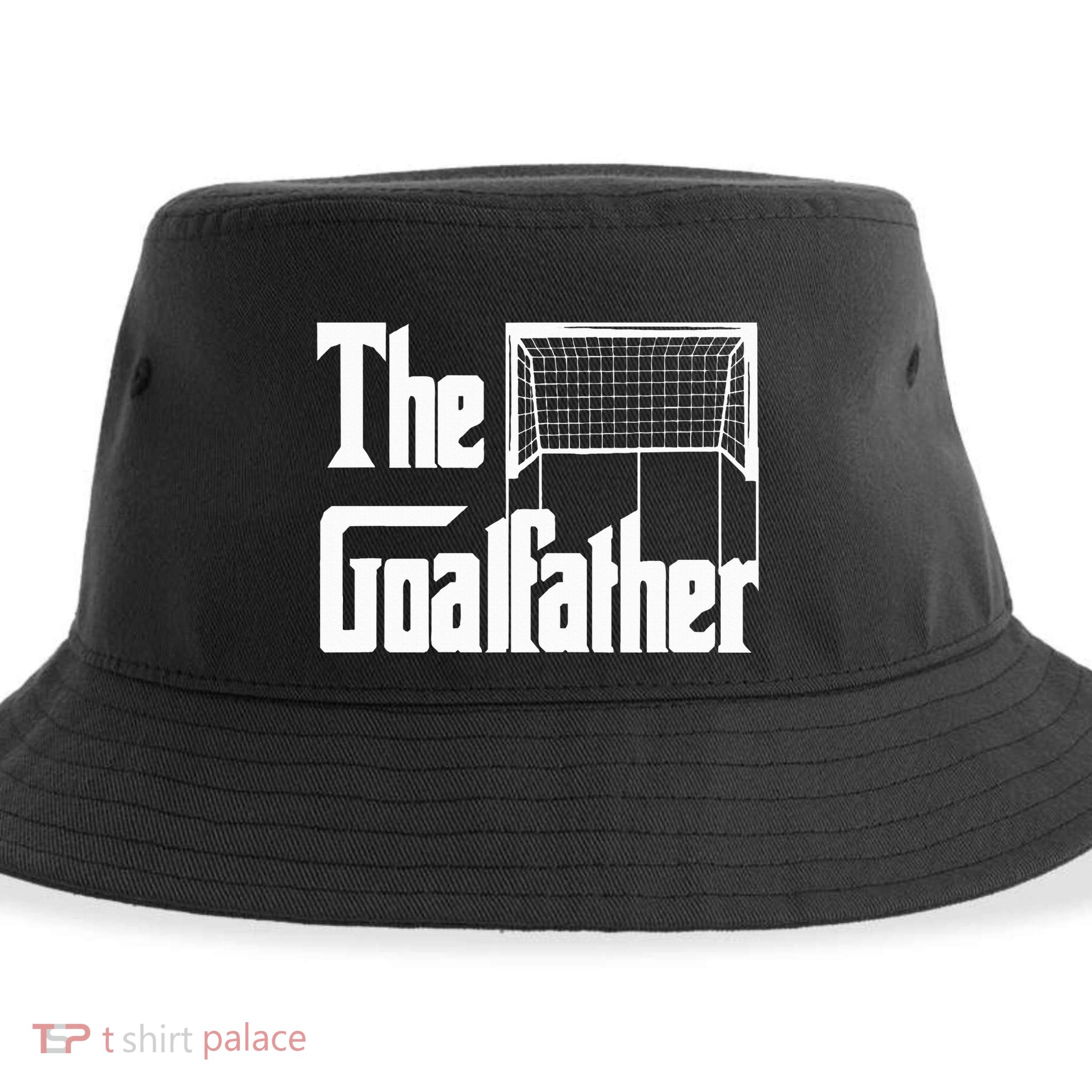 The Goalfather Dad Soccer Goalkeeper Goalie Coach Sustainable Bucket Hat
