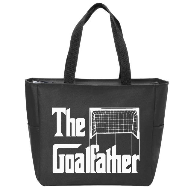 The Goalfather Dad Soccer Goalkeeper Goalie Coach Zip Tote Bag