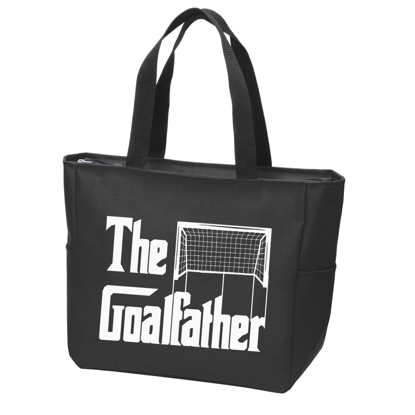 The Goalfather Dad Soccer Goalkeeper Goalie Coach Zip Tote Bag