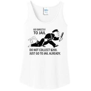 Trump Go Directly To Jail Do Not Collect $200 Ladies Essential Tank