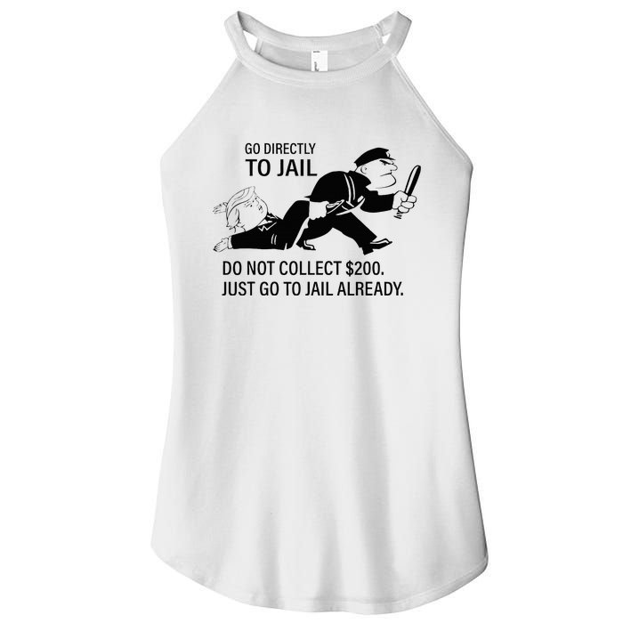 Trump Go Directly To Jail Do Not Collect $200 Women's Perfect Tri Rocker Tank