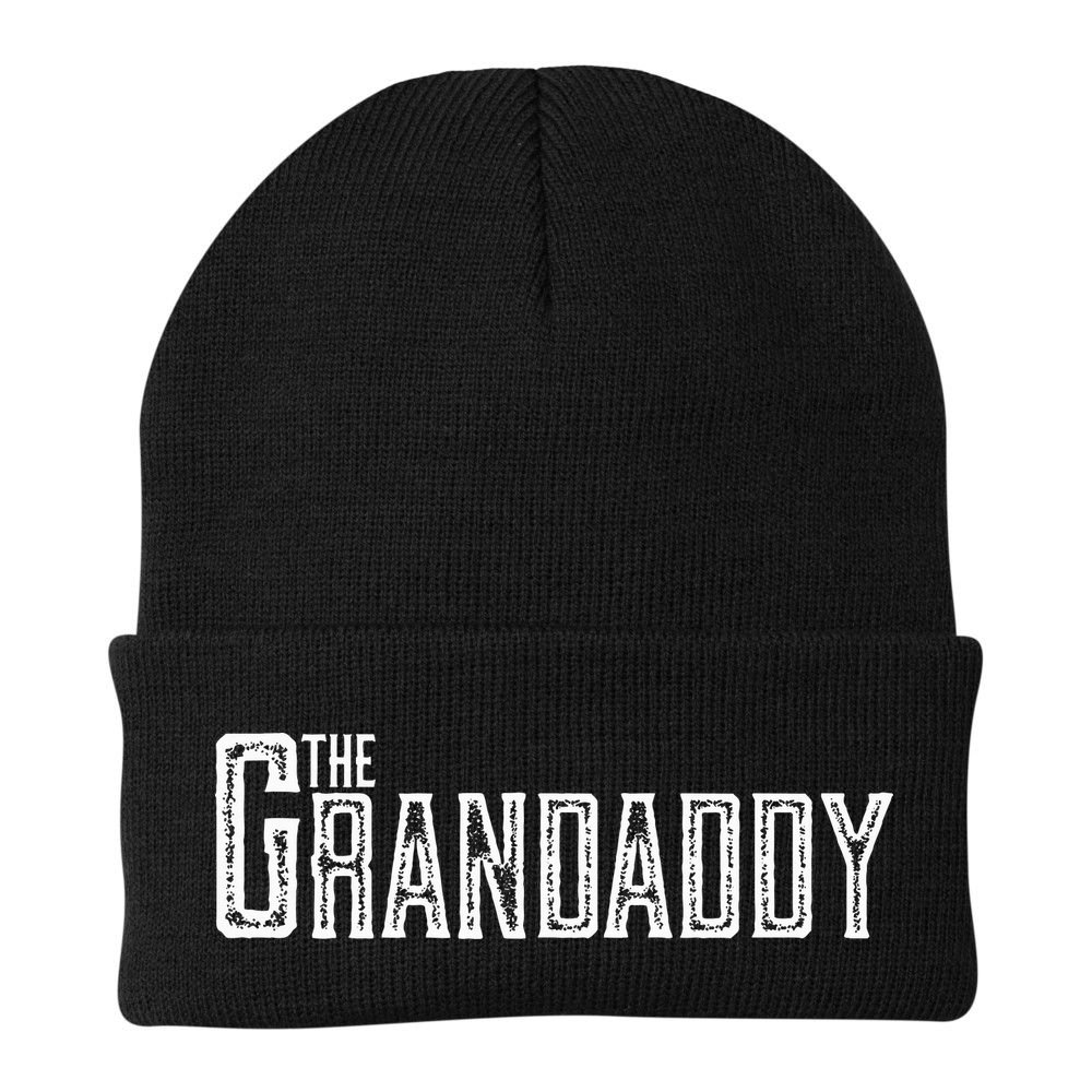 The Grandaddy Design Distressed Cool Grandpa Boss Gift Beanie