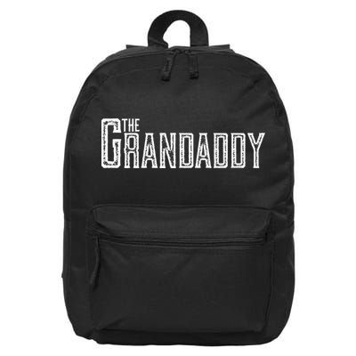 The Grandaddy Design Distressed Cool Grandpa Boss Gift 16 in Basic Backpack