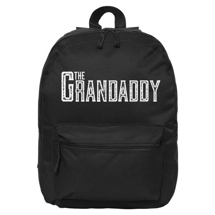 The Grandaddy Design Distressed Cool Grandpa Boss Gift 16 in Basic Backpack