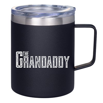 The Grandaddy Design Distressed Cool Grandpa Boss Gift 12oz Stainless Steel Coffee Mug
