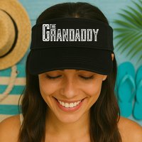 The Grandaddy Design Distressed Cool Grandpa Boss Gift Visor