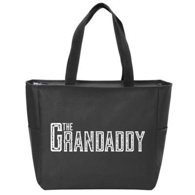 The Grandaddy Design Distressed Cool Grandpa Boss Gift Zip Tote Bag