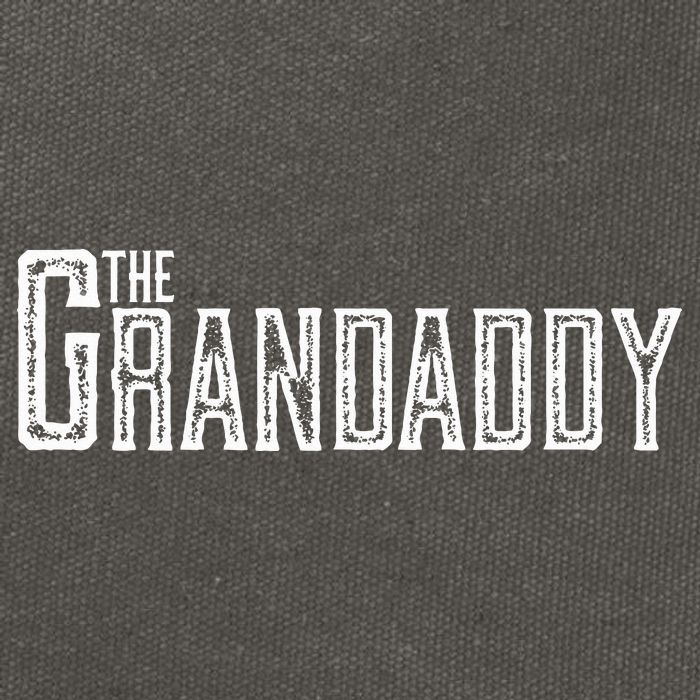 The Grandaddy Design Distressed Cool Grandpa Boss Gift Cotton Canvas Backpack