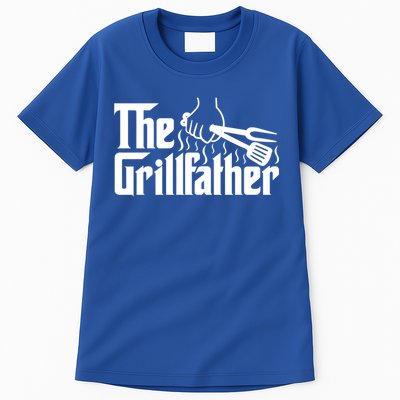 The Grillfather Dad Bbq Funny Gift Tall T-Shirt
