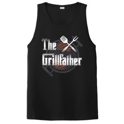 The Grillfather Daddy Bbq Cool Gift PosiCharge Competitor Tank