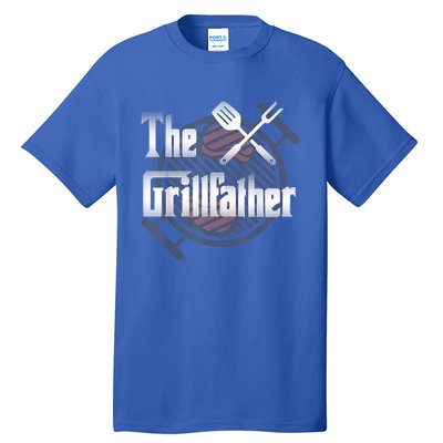 The Grillfather Daddy Bbq Cool Gift Tall T-Shirt