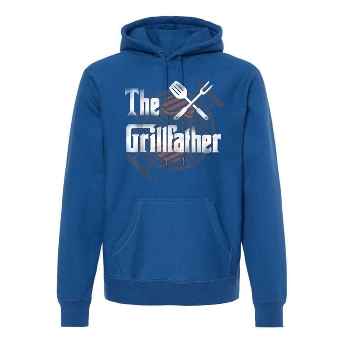 The Grillfather Daddy Bbq Cool Gift Premium Hoodie