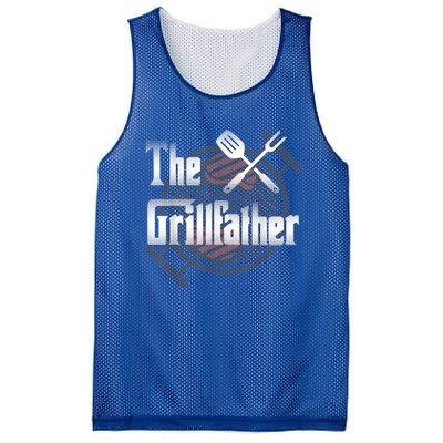 The Grillfather Daddy Bbq Cool Gift Mesh Reversible Basketball Jersey Tank