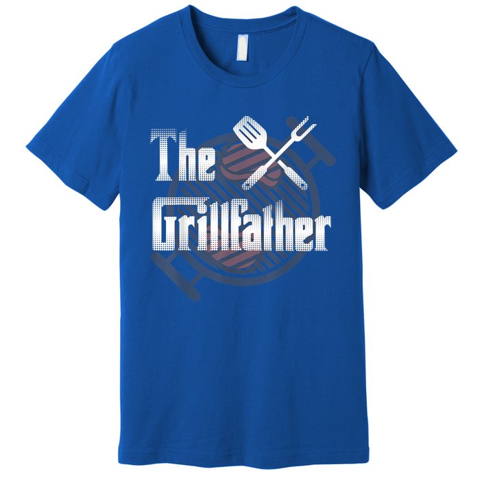 The Grillfather Daddy Bbq Cool Gift Premium T-Shirt