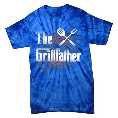 The Grillfather Daddy Bbq Cool Gift Tie-Dye T-Shirt