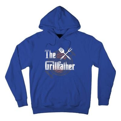 The Grillfather Daddy Bbq Cool Gift Tall Hoodie