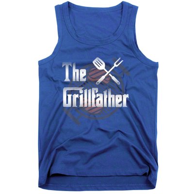 The Grillfather Daddy Bbq Cool Gift Tank Top