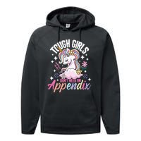 Tough Girls Dont Need An Appendix Appendectomy Surgery Performance Fleece Hoodie