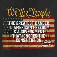 The Greatest Danger To American Freedom Thomas Jefferson Cool Comfort Performance Bucket Hat