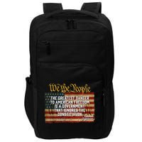 The Greatest Danger To American Freedom Thomas Jefferson Impact Tech Backpack