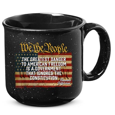 The Greatest Danger To American Freedom Thomas Jefferson 15oz Campfire Ceramic Mug