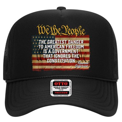 The Greatest Danger To American Freedom Thomas Jefferson Trucker Hat