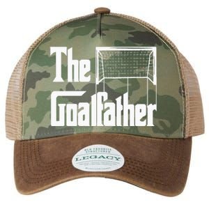 The Goalfather Dad Soccer Goalkeeper Goalie Coach Footballer Legacy Tie Dye Trucker Hat