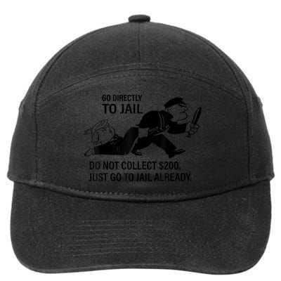 Trump Go Directly To Jail Do Not Collect $200 7-Panel Snapback Hat