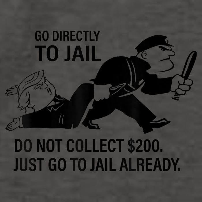 Trump Go Directly To Jail Do Not Collect $200 Vector Backpack