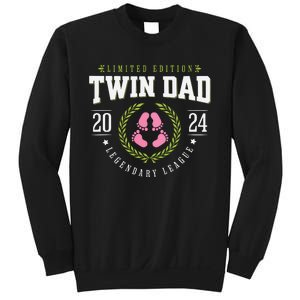 Twin Girl Dad Est 2024 Twin Dad To Be New Daddy Sweatshirt