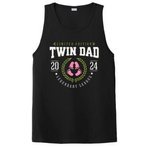 Twin Girl Dad Est 2024 Twin Dad To Be New Daddy PosiCharge Competitor Tank