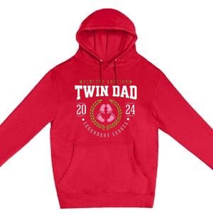 Twin Girl Dad Est 2024 Twin Dad To Be New Daddy Premium Pullover Hoodie