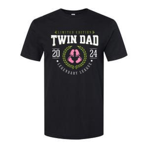 Twin Girl Dad Est 2024 Twin Dad To Be New Daddy Softstyle CVC T-Shirt