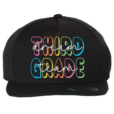 Third Grade Dream Team 3rd Grade Teacher Back To School Wool Snapback Cap