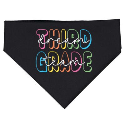 Third Grade Dream Team 3rd Grade Teacher Back To School USA-Made Doggie Bandana