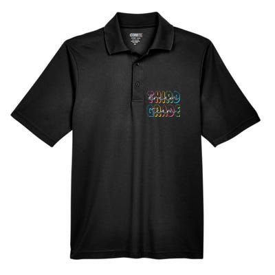 Third Grade Dream Team 3rd Grade Teacher Back To School Men's Origin Performance Pique Polo