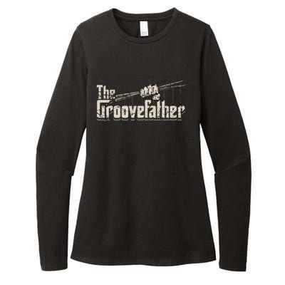 The Groovefather Drums Drumming Gifts Band Drummer Womens CVC Long Sleeve Shirt