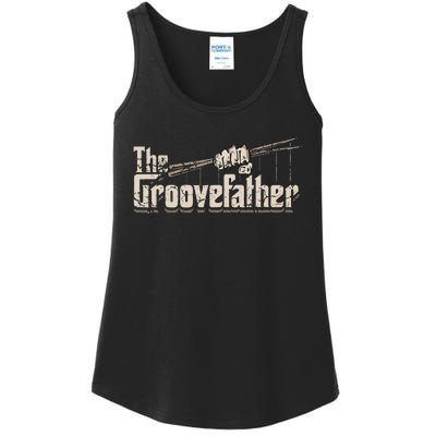 The Groovefather Drums Drumming Gifts Band Drummer Ladies Essential Tank