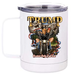 Trump Goat DaddyS Home Funny Trump DaddyS Coming Home 12 oz Stainless Steel Tumbler Cup