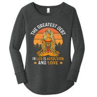 The Greatest Debt In Life Is Affetion And Love Women's Perfect Tri Tunic Long Sleeve Shirt