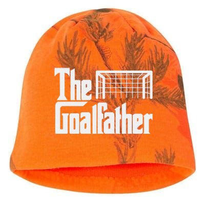 The Goalfather Dad Soccer Goalkeeper Goalie Christmas Gift Kati - Camo Knit Beanie